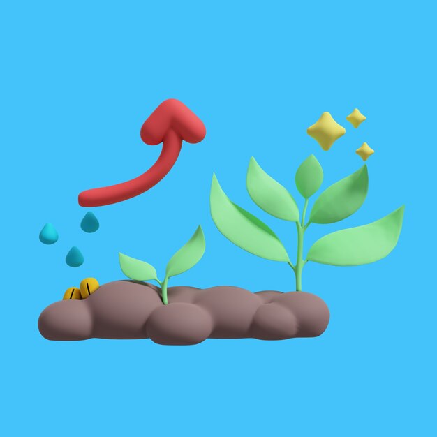 icono 3d para la ecología ambiental