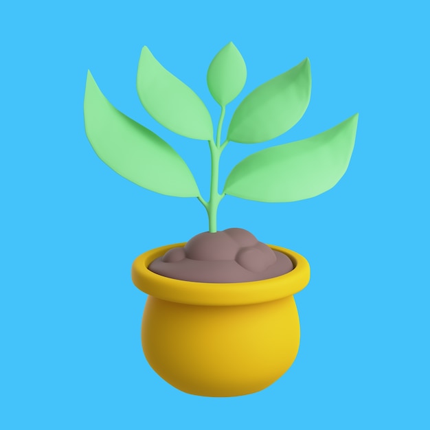 PSD gratuito icono 3d para la ecología ambiental