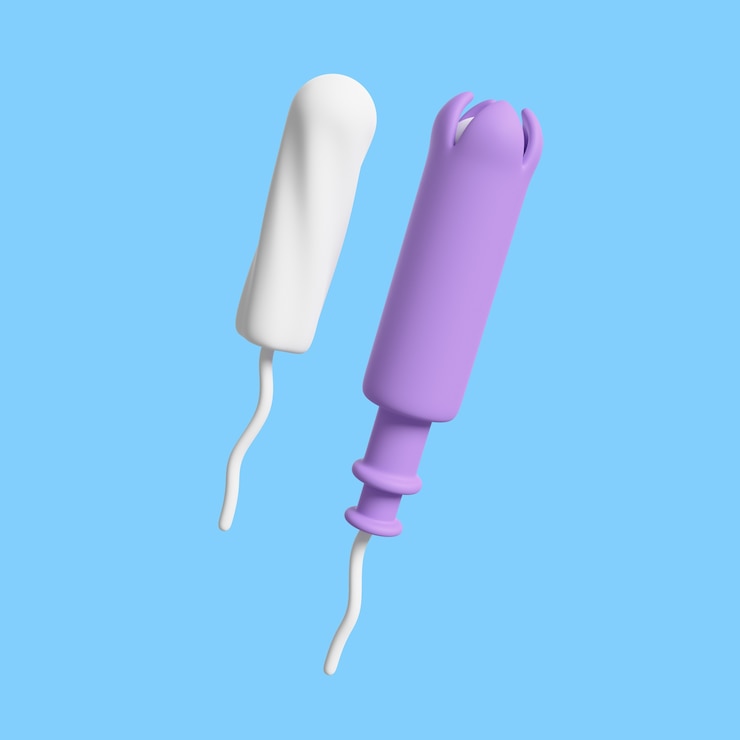 PSD gratuito icono 3d para educación sexual con tampones