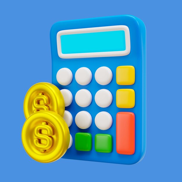 Icono 3d de finanzas y moneda