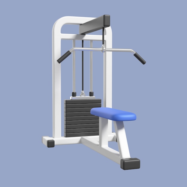 icono 3d para gimnasio y ejercicio