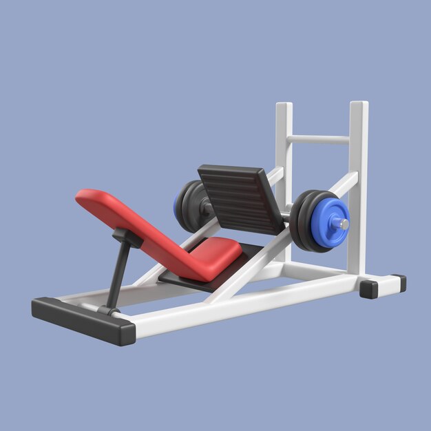 icono 3d para gimnasio y ejercicio
