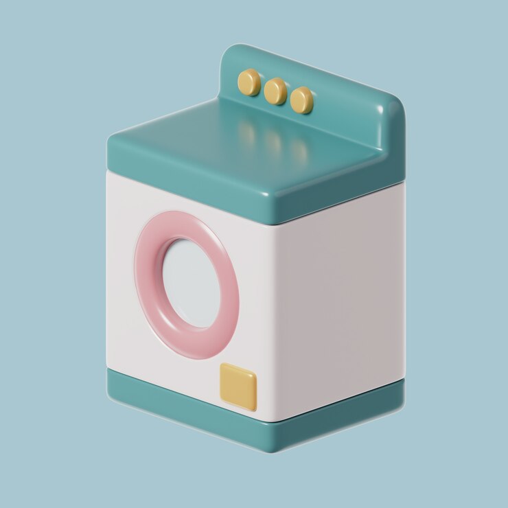 PSD gratuito icono 3d de muebles con lavadora