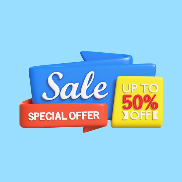 icono 3d para super ventas