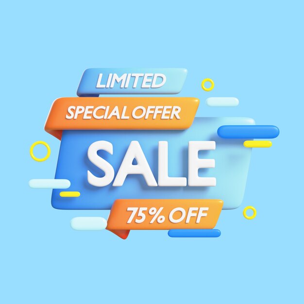 icono 3d para super ventas