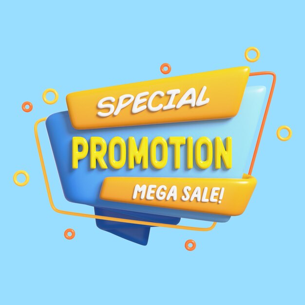 icono 3d para super ventas