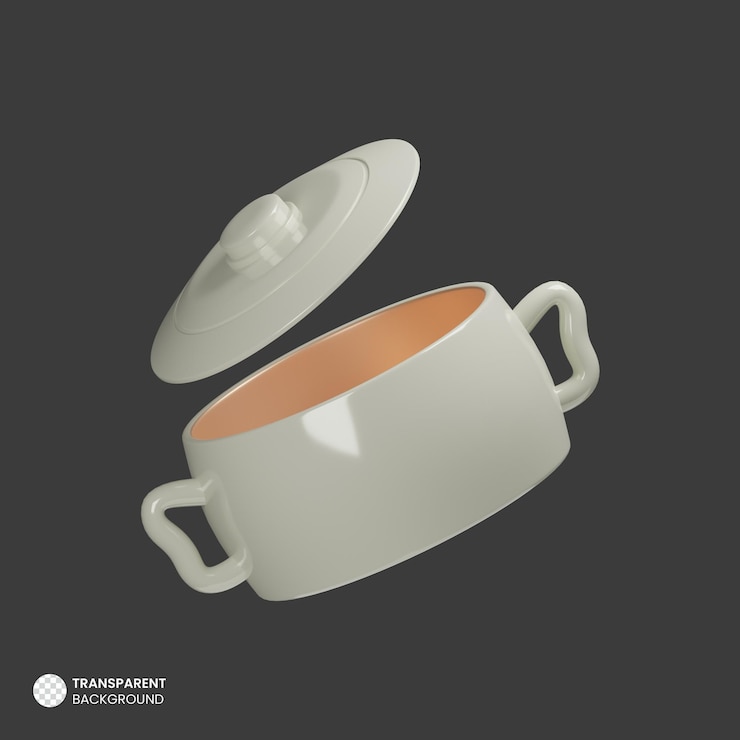 PSD gratuito icono aislado de la olla arrocera 3d