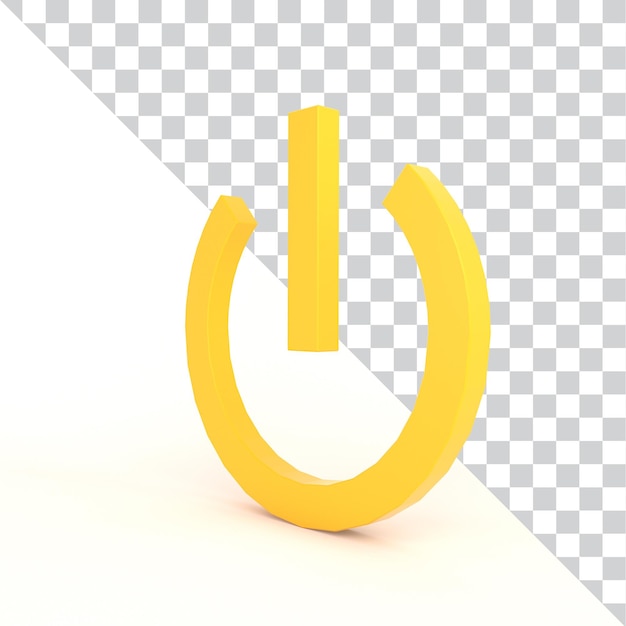 Icono de apagado del lado derecho