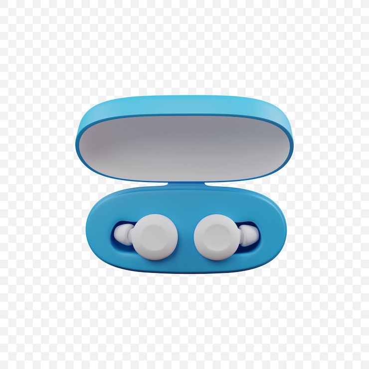 PSD gratuito el icono de los auriculares inalámbricos tws ilustración de renderización 3d aislada