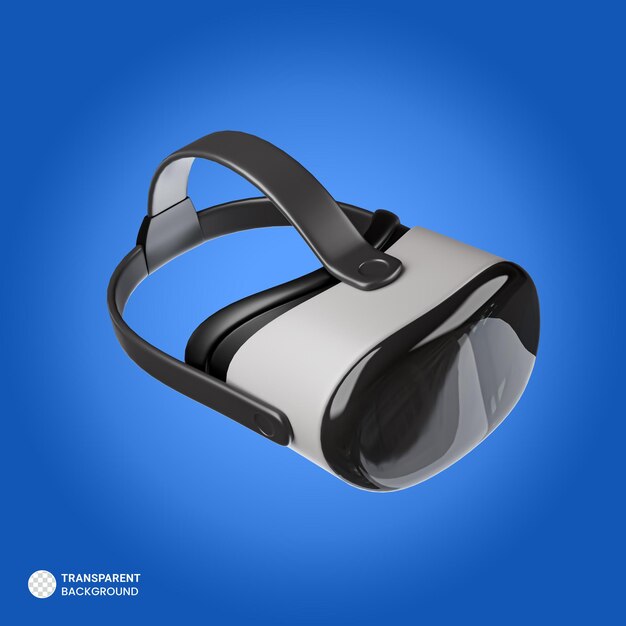 Icono de auriculares de realidad virtual VR Ilustración de procesamiento 3d aislado