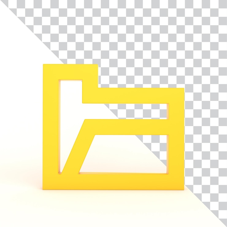 PSD gratuito icono de carpeta lado frontal