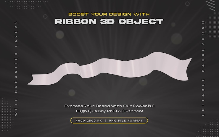 PSD gratuito ícono de cinta blanca aislado ilustración de renderización en 3d