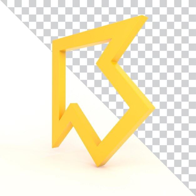 Icono del cursor en el lado derecho