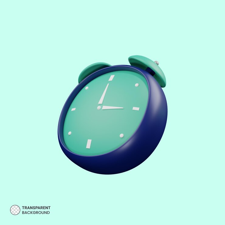 PSD gratuito icono de despertador aislado 3d renderizar ilustración