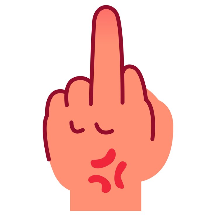 PSD gratuito el icono de la expresión de la mano está aislado