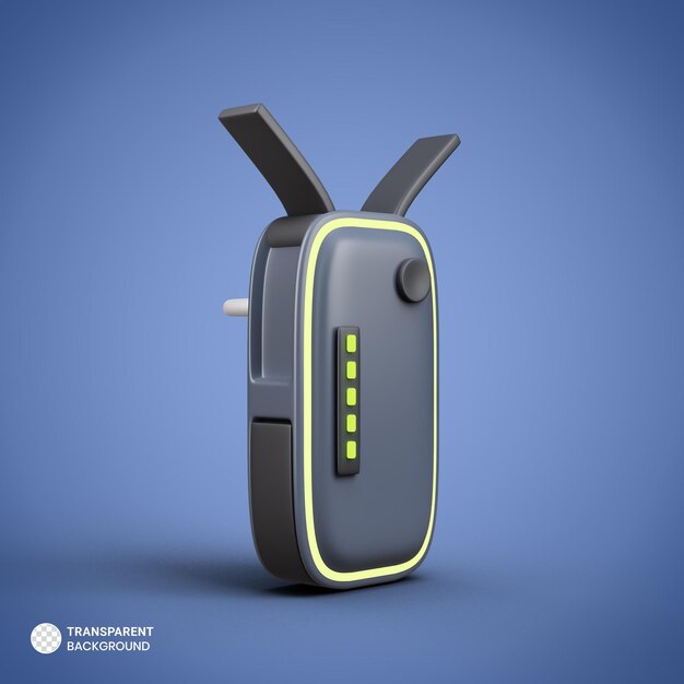 Icono de extensor wifi aislado 3d render ilustración