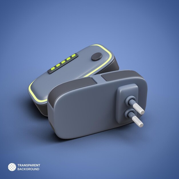 Icono de extensor wifi aislado 3d render ilustración
