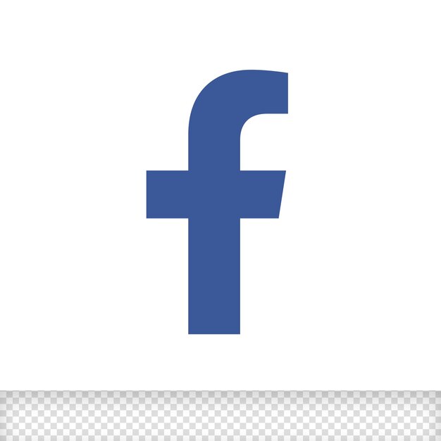 El icono de Facebook psd es editable