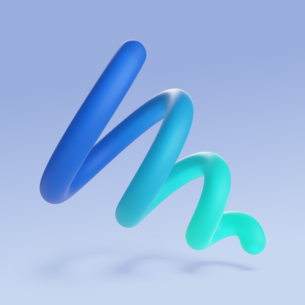 Icono de forma de fluido abstracto en 3D