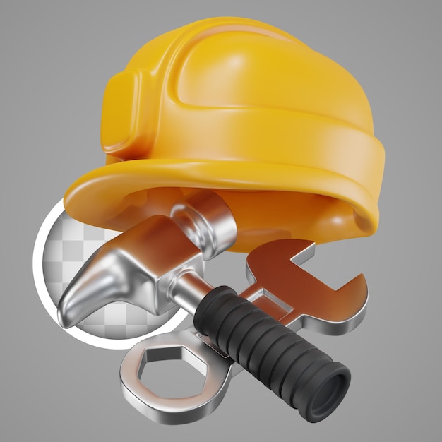 Icono de herramientas para mantenimiento y reparación ilustración 3d