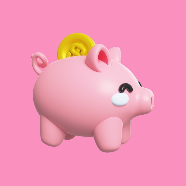 Icono de objeto 3d kawaii