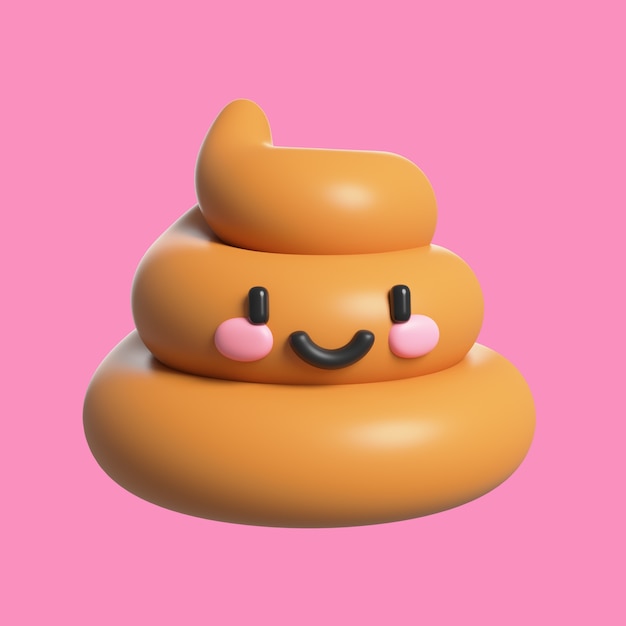 Icono de objeto 3d kawaii