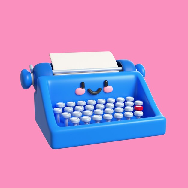 Icono de objeto 3d kawaii