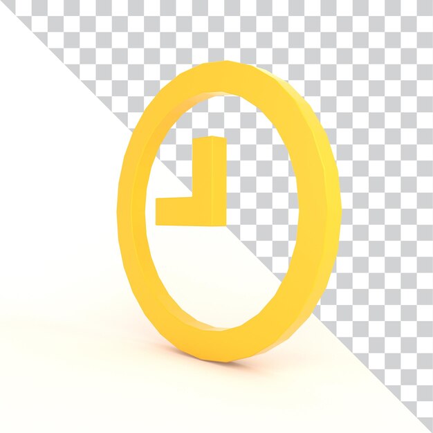 Icono del reloj en el lado derecho