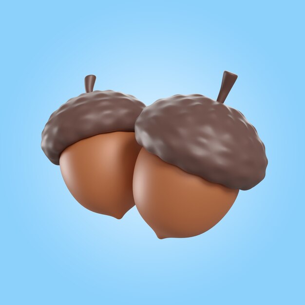 Icono de representación 3d de acción de gracias