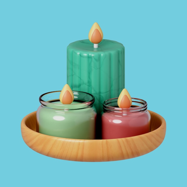 Icono de rutina saludable en 3D