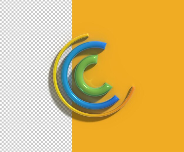 Identidad de marca Logotipo corporativo C Diseño tipográfico Transparente Psd