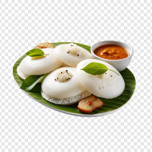 Idli aislado sobre un fondo transparente