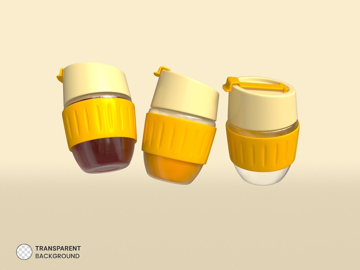 PSD Gratis ikon botol sipper air bayi terisolasi ilustrasi render 3d