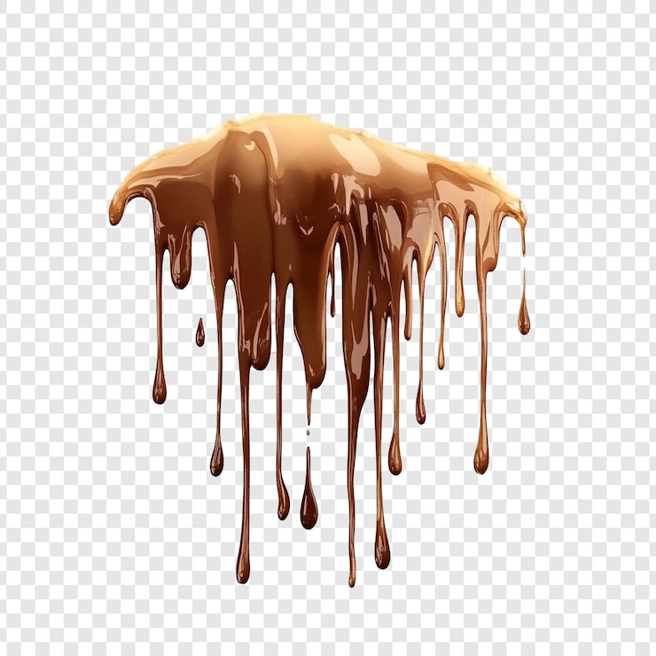 PSD gratuito il cioccolato fuso che gocciola un delizioso regalo visivo