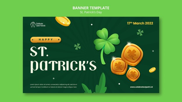 Il giorno di San Patrizio celebra il banner orizzontale