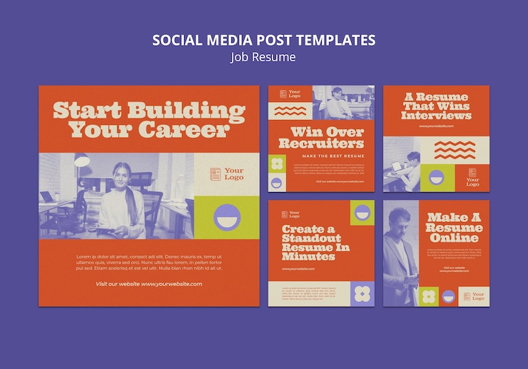 PSD gratuito il lavoro di design piatto riprende i post di instagram