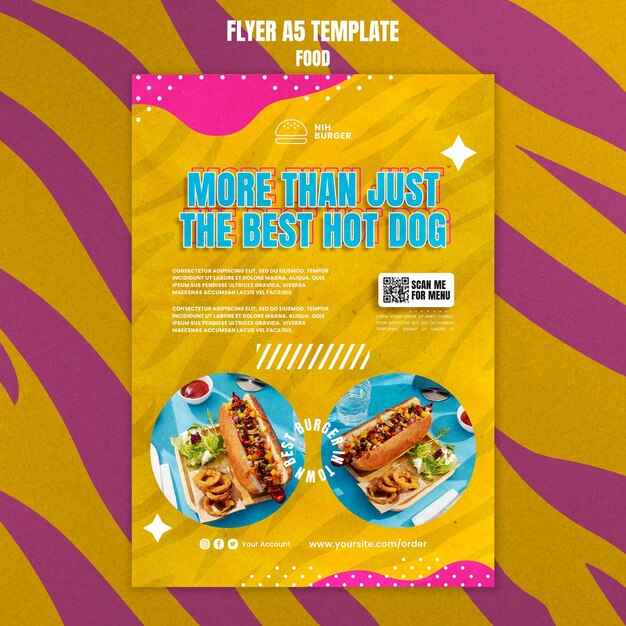 Il miglior modello di volantino per hot dog