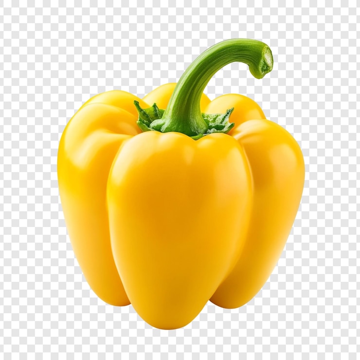 PSD gratuito il peperoncino giallo vibrante è un prodotto fresco e succoso