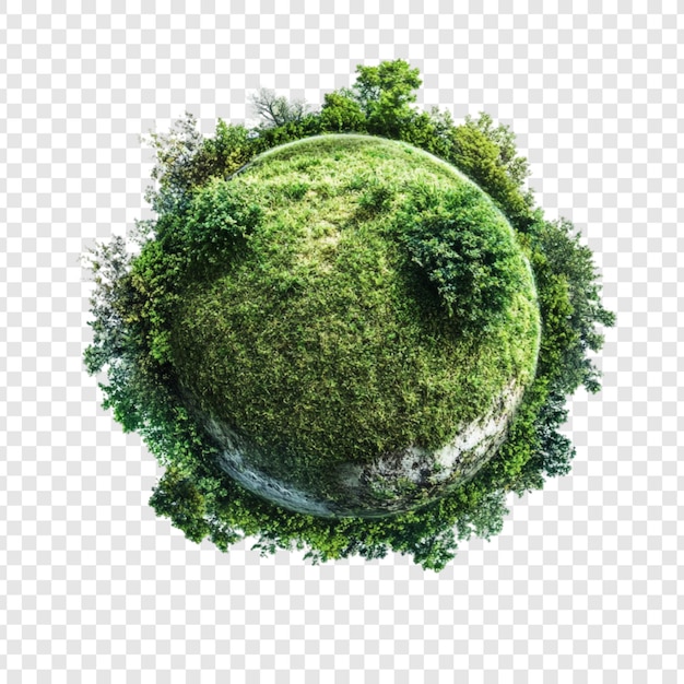 Il pianeta verde Terra un mondo in miniatura lussureggiante