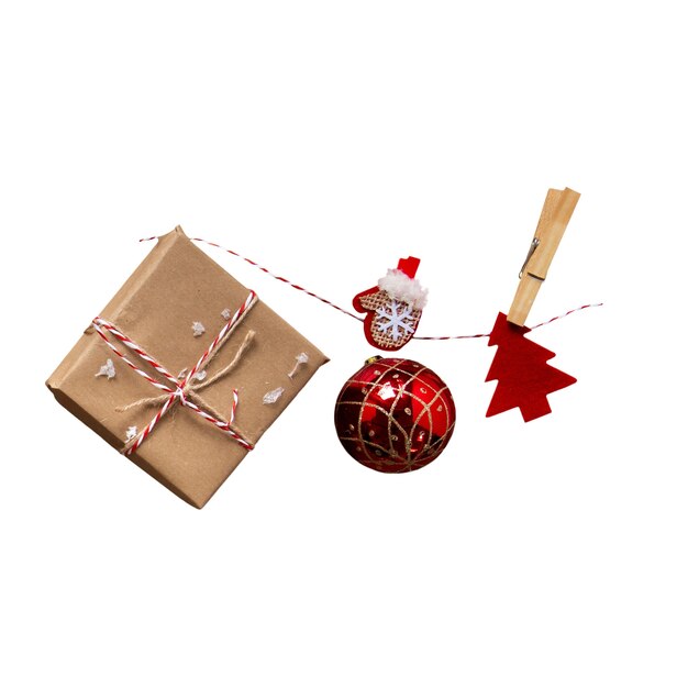 Il regalo di Natale isolato.