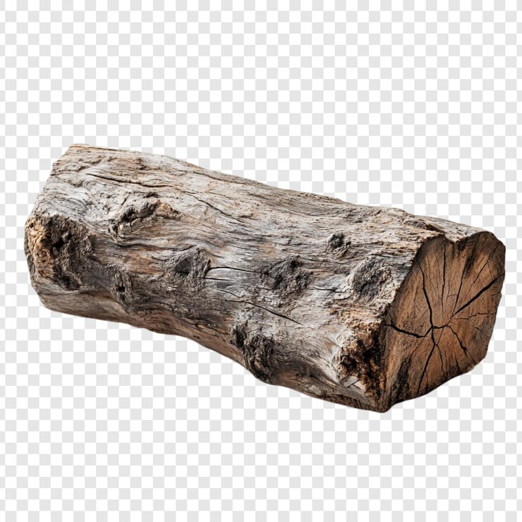 PSD gratuito il tronco rustico è un elemento di legno naturale