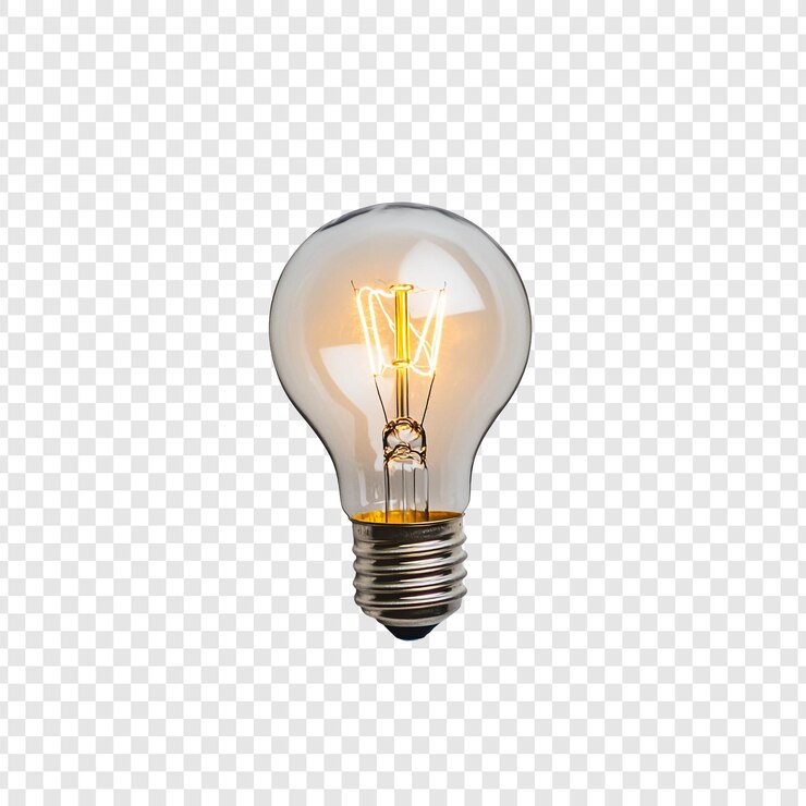 PSD Gratis illuminating ideas a glowing light bulb