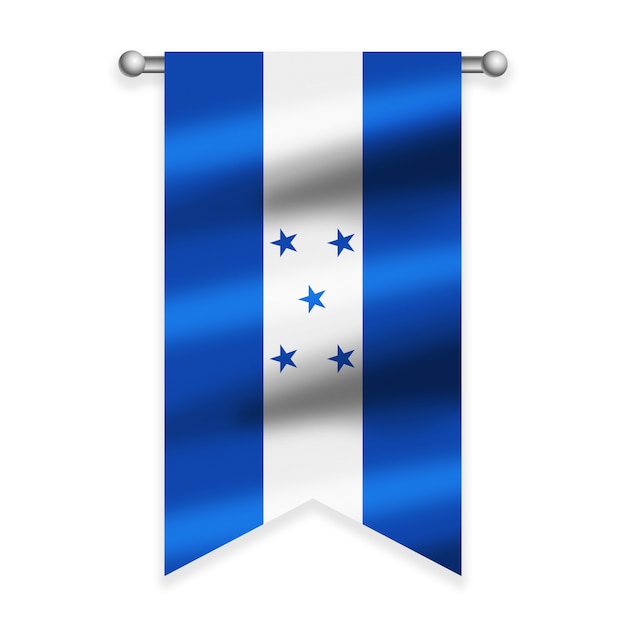 Gratis PSD illustratie van de vlag van honduras