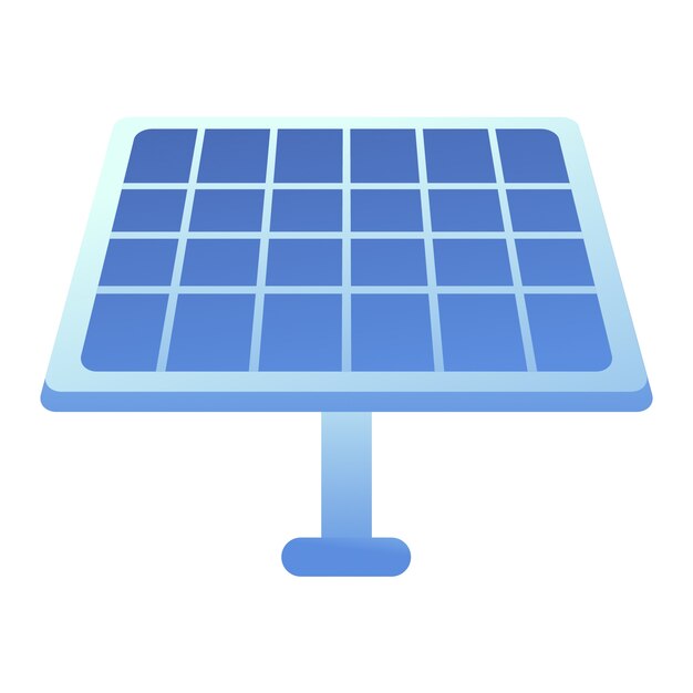 Illustratie van duurzame zonnepanelen met vlak ontwerp