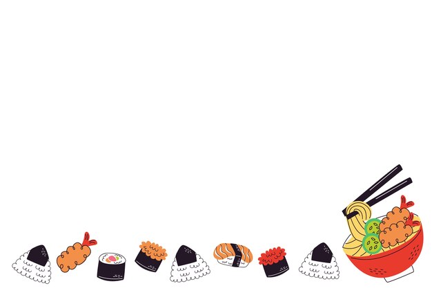 Illustratie van een fastfoodframe
