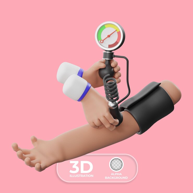 PSD gratuito illustrazione 3d dell'indice bracciale della caviglia
