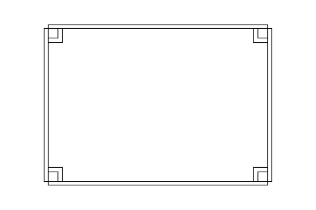 Illustrazione a cornice nera
