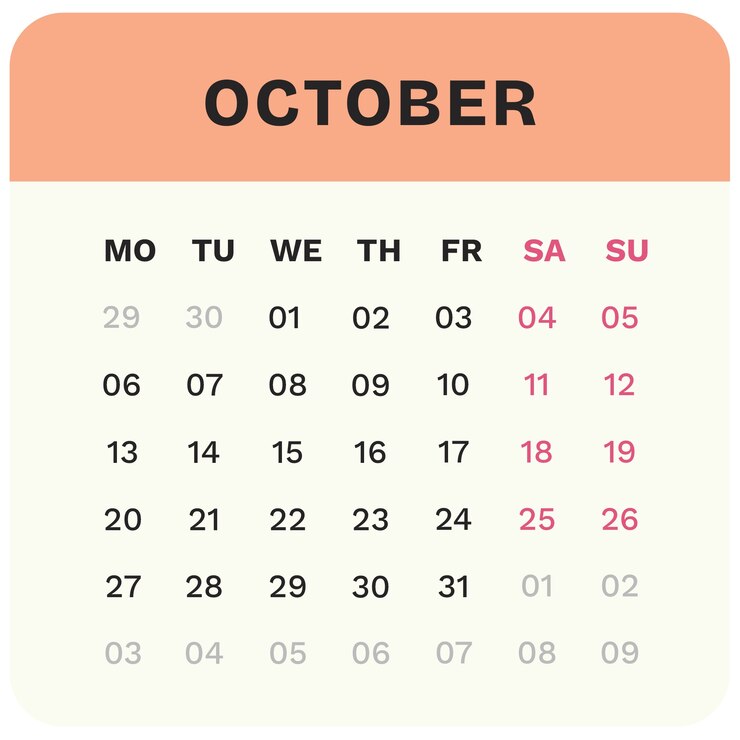 PSD gratuito illustrazione del calendario mensile per il 2025