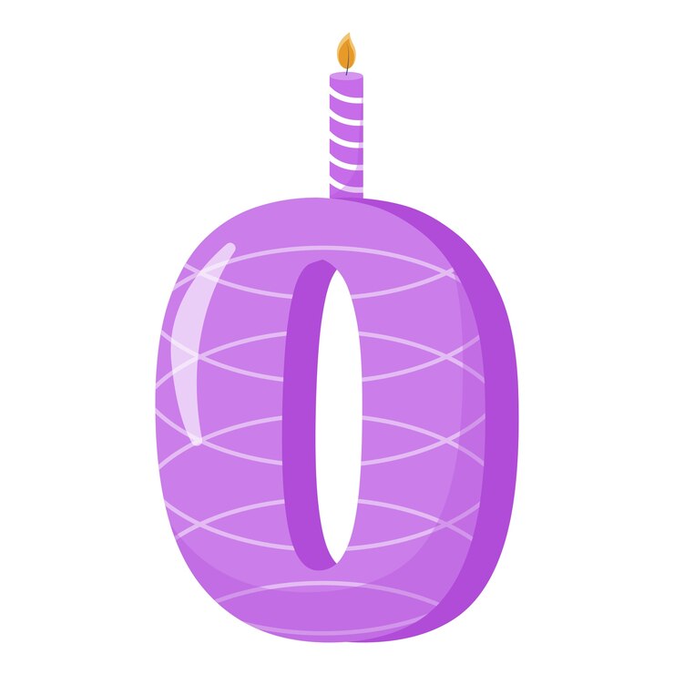 PSD gratuito illustrazione del numero di compleanno