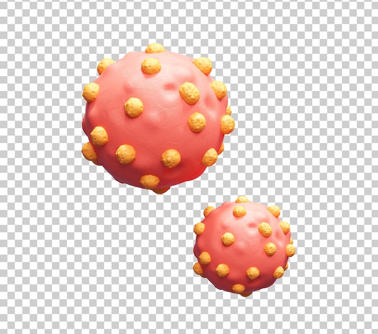 PSD gratuito illustrazione dell'icona 3d delle cellule tumorali degli organi umani